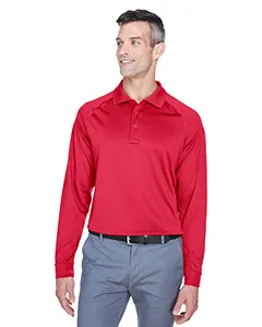 M211L Harriton Mens Advantage Snag Protection Plus Long-Sleeve Tactical Polo