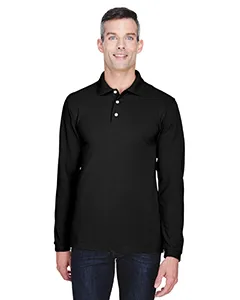 M265L Harriton Mens 5.6 oz. Easy Blend Long-Sleeve Polo