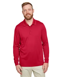 M348LT Harriton Mens Tall Advantage Long Sleeve Snag Protection Plus IL Polo