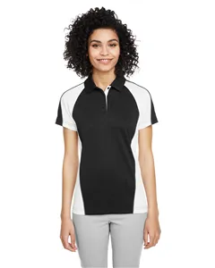 M385W Harriton Ladies Advantage Snag Protection Plus IL Colorblock Polo