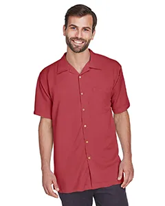 M570 Harriton Mens Bahama Cord Camp Shirt