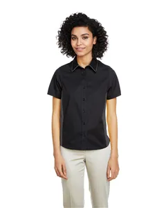 M586W Harriton Ladies Flash IL Colorblock Short Sleeve Shirt