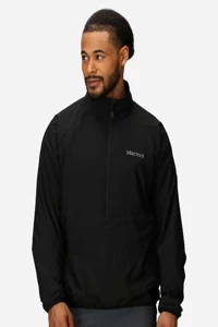 M16218 Marmot Mens Aerothermal Softshell Quarter-Zip Pullover
