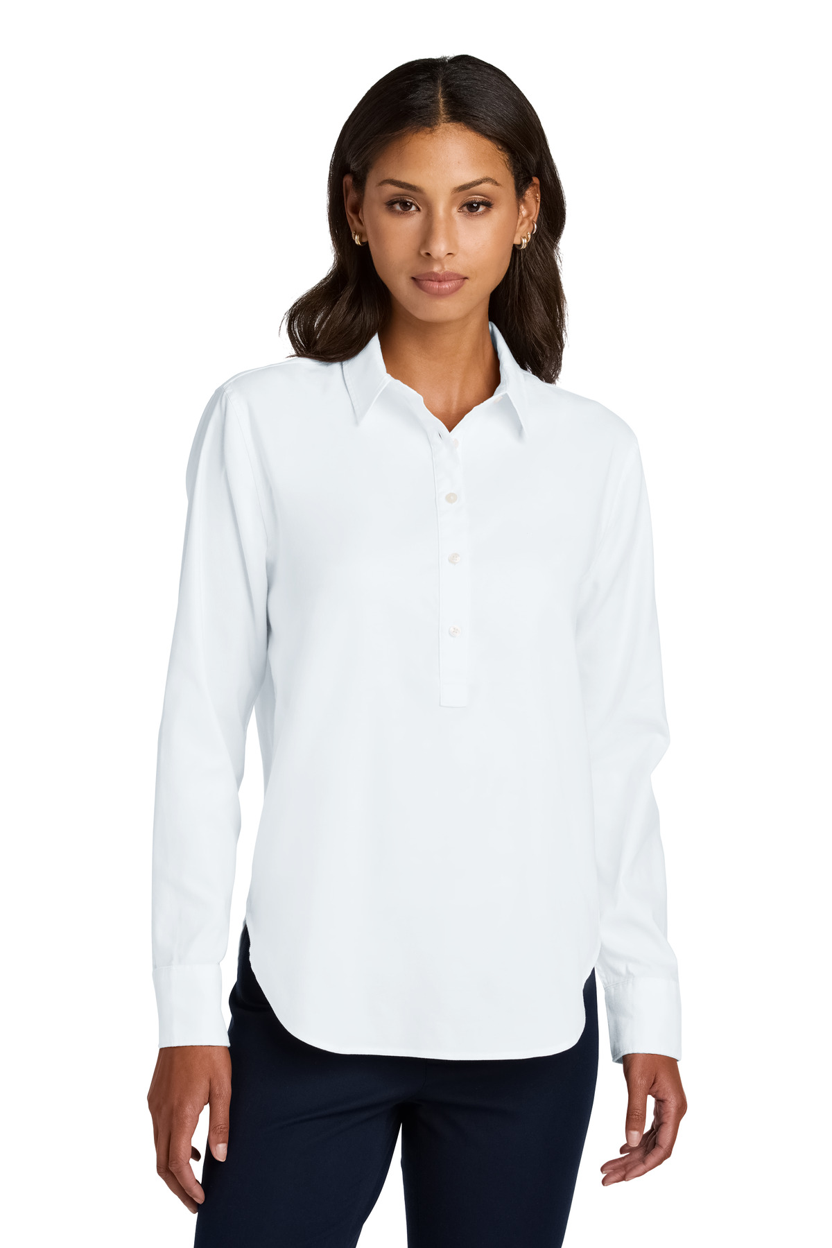 MM2003 Mercer+Mettle Womens Long Sleeve Modern Oxford Shirt