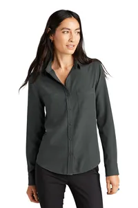 MM2013 Mercer+Mettle  Womens Stretch Crepe Long Sleeve Camp