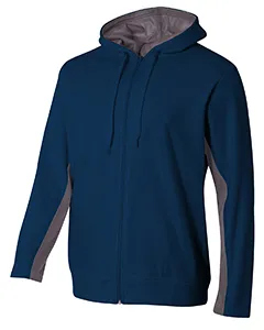N4251 A4 Adult Tech Fleece Full Zip Hooded Sweatshirt