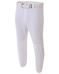 N6195 A4 Adult Double Play Polyester Baseball Pant with Elastic Waist and Belt Loops