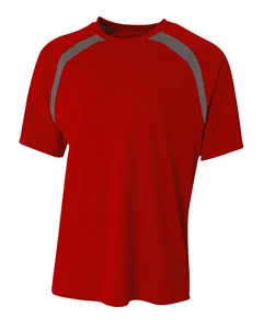 NB3001 A4 Boys Spartan Short Sleeve Color Block Crew Neck T-Shirt NB3001 A4 Boys Spartan Short Sleeve Color Block Crew Neck T-Shirt