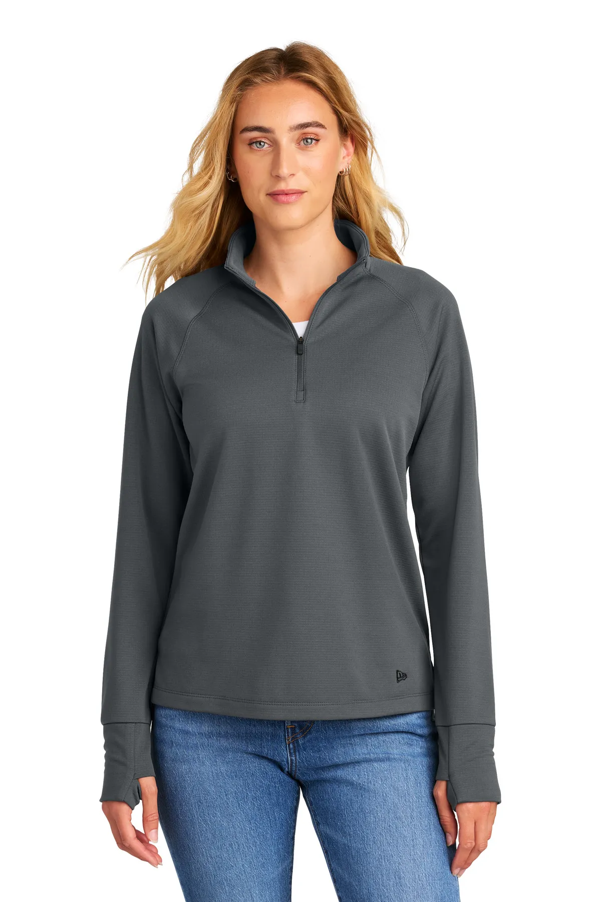 LNEA515 New Era Womens Stand Out 1/4-Zip LNEA515 New Era Womens Stand Out 1/4-Zip