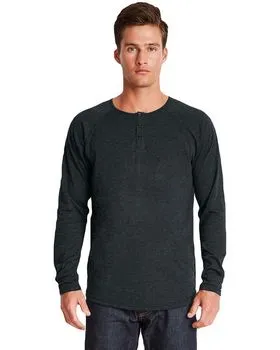 6072 Next Level Triblend Long Sleeve Henley