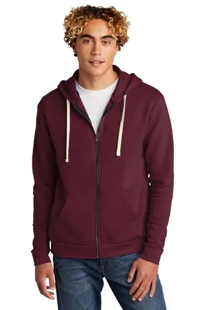 NL9602 Next Level Unisex Beach Fleece Full-Zip Hoodie.