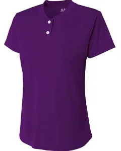 NW3143 A4 Ladies Tek 2-Button Henley Shirt
