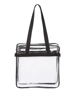 OAD5005 OAD Clear Tote with Zippered Top