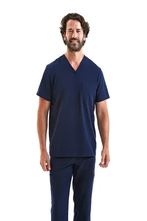 NN200 Onna By Premier Mens Limitless V-Neck Stretch Scrub Top