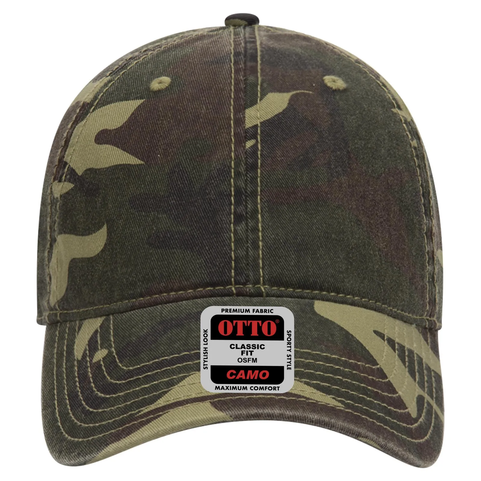 103-713 OTTO CAP Digital Camouflage 6 Panel Low Profile Baseball Cap