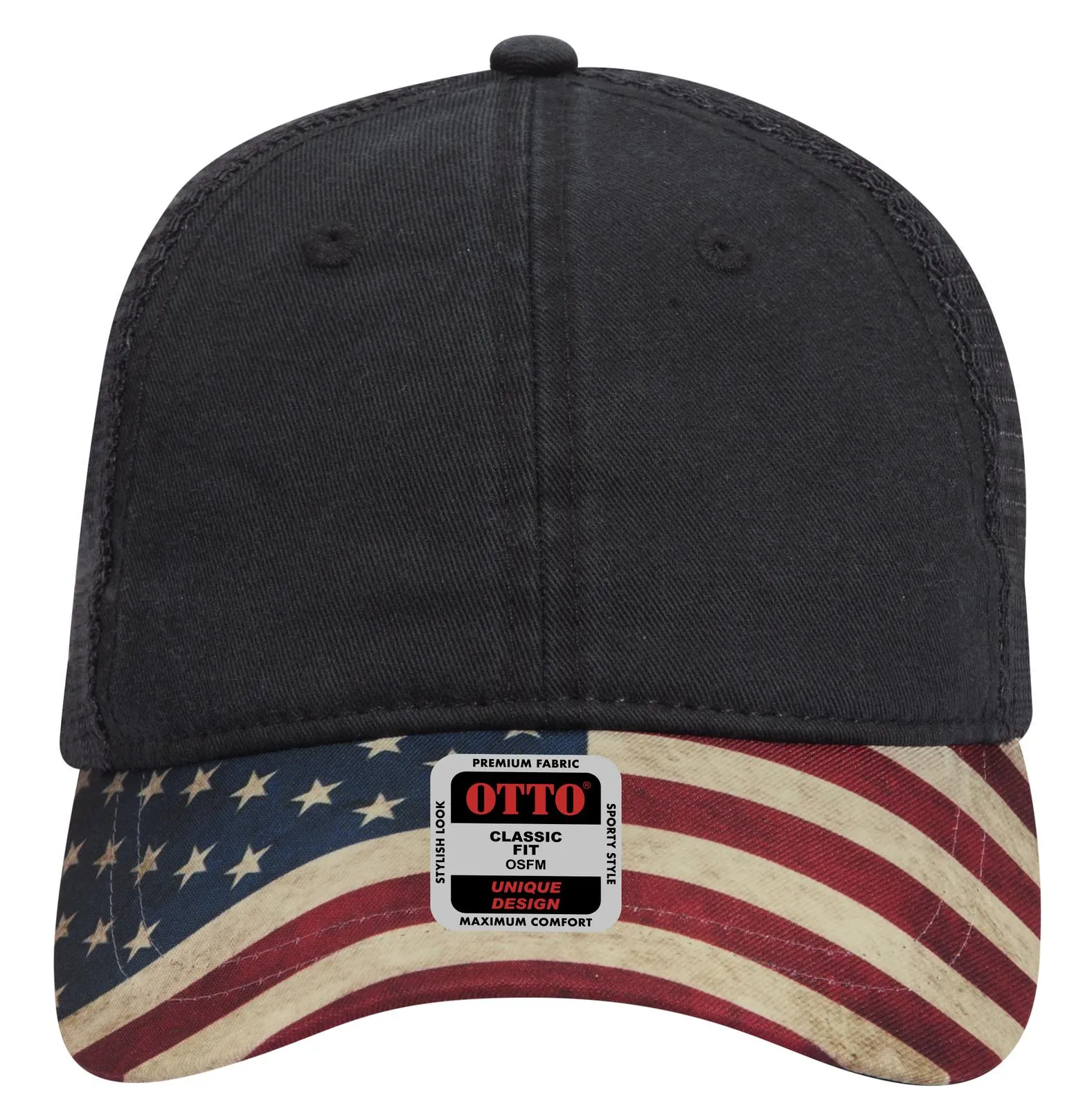 121-1281 OTTO CAP 6 Panel Low Profile Mesh Back Trucker Dad Hat