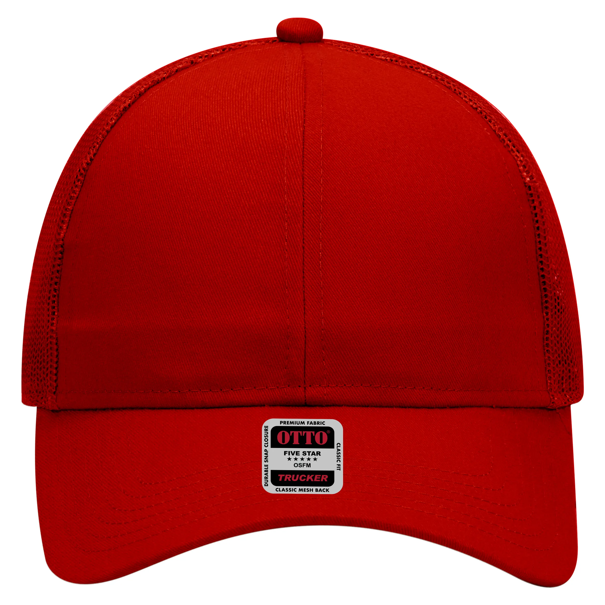30-287 OTTO CAP 6 Panel Mid Profile Mesh Back Trucker Hat
