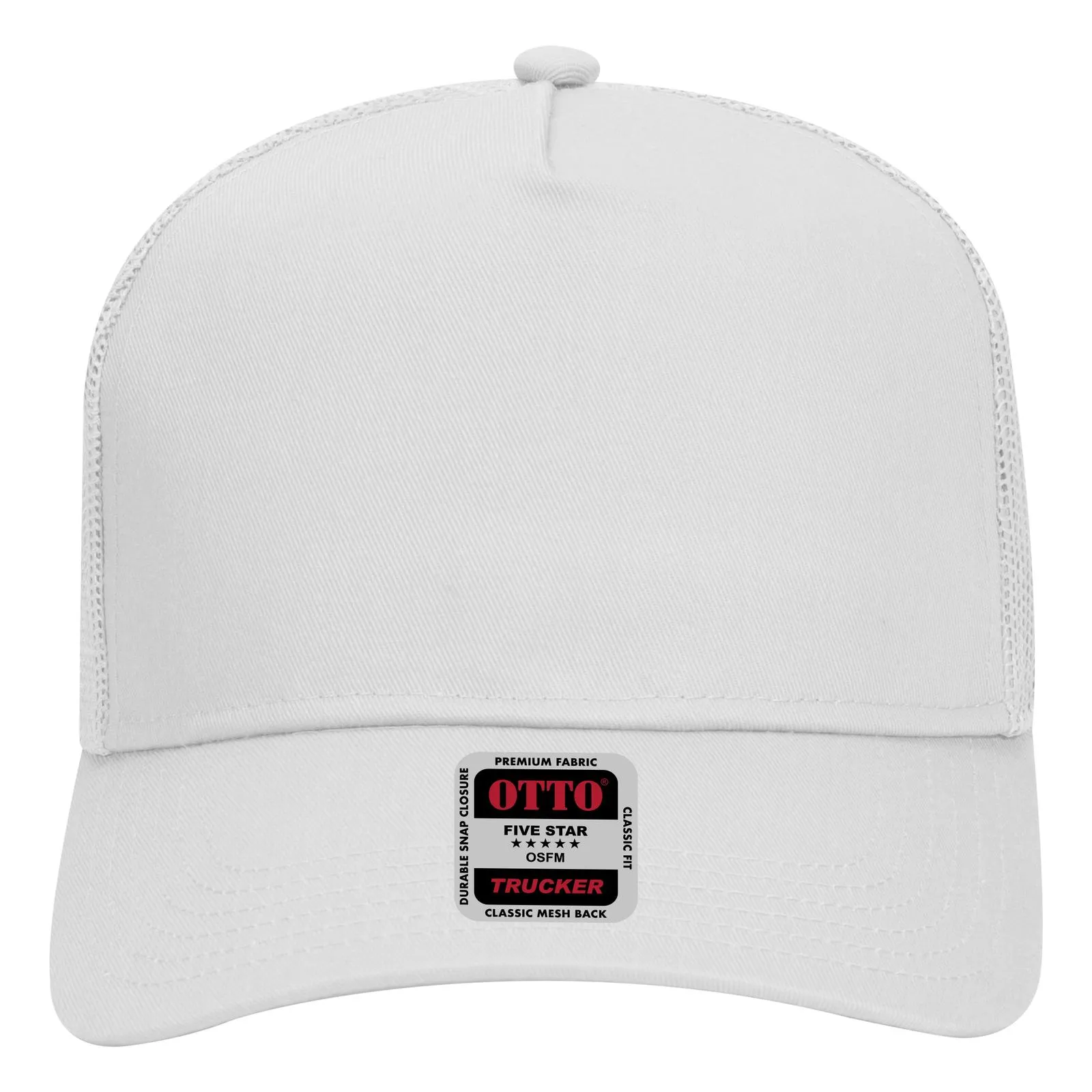 32-285 OTTO CAP Neon 5 Panel Mid Profile Mesh Back Trucker Hat