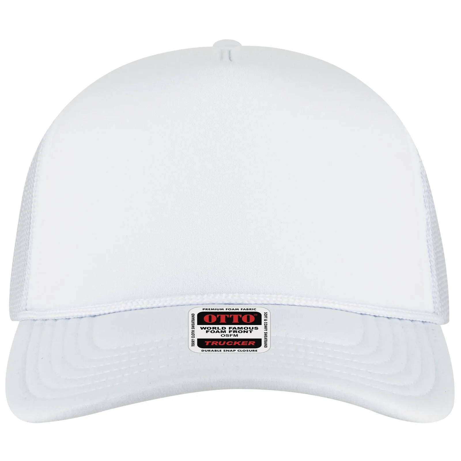 3931-1 OTTO CAP 5 Panel High Crown Mesh Back Trucker Hat