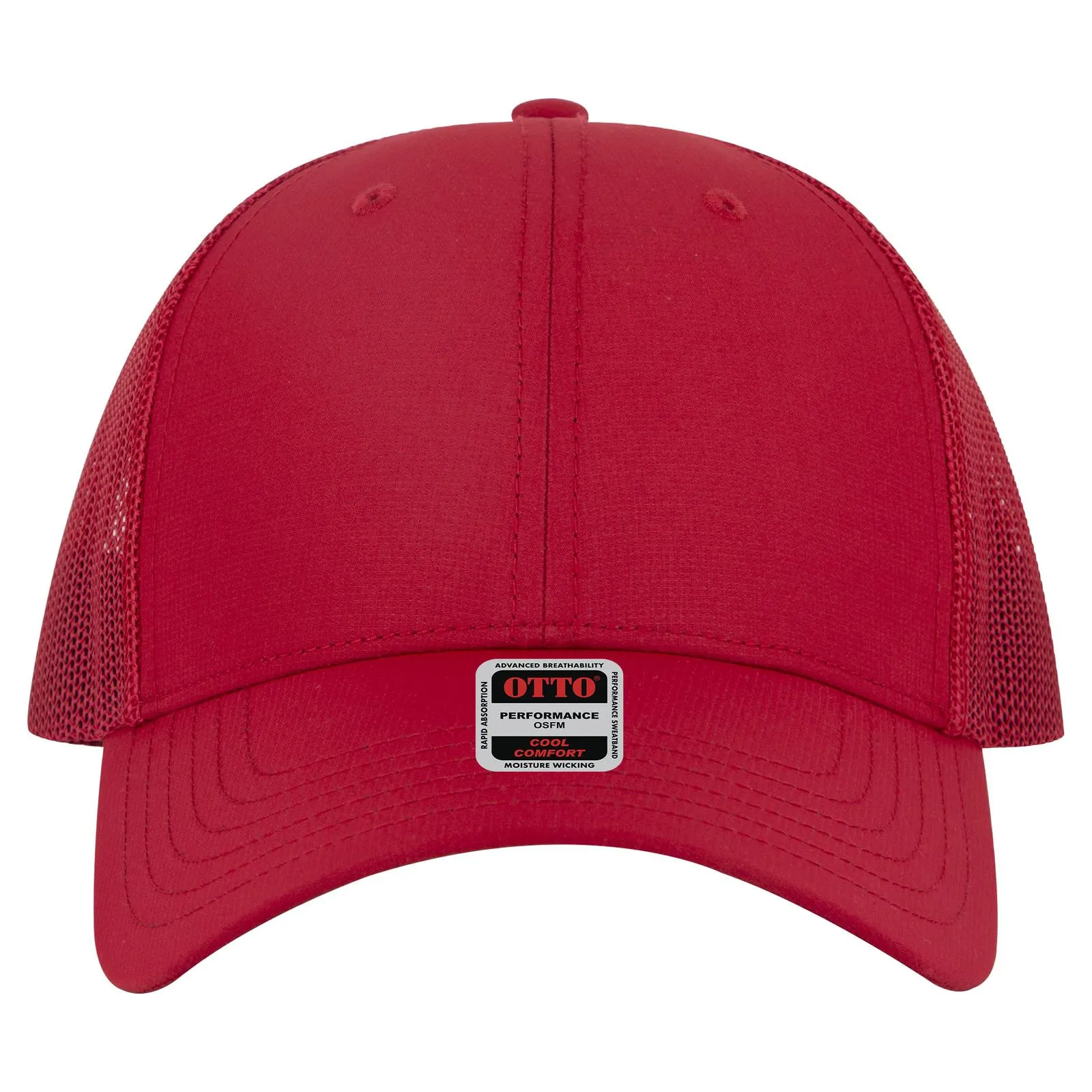 OTTO 83-3 CAP 6 Panel Low Profile Mesh Back Trucker Hat