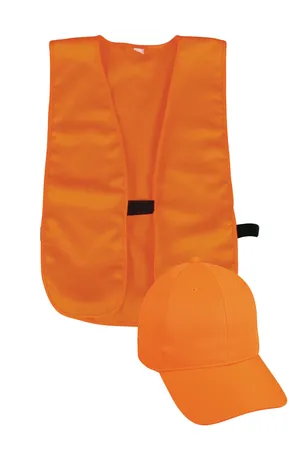 BLZCPV Outdoor Cap Structured Solid Back Hat With OFSM Vest