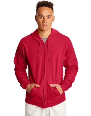 P180 Hanes - EcoSmart Full-Zip Hooded Sweatshirt.