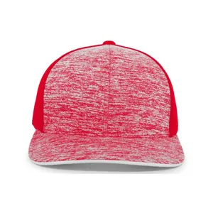 106C PACIFIC HEADWEAR Aggressive Heather Trucker Snapback Cap