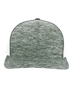106C PACIFIC HEADWEAR Aggressive Heather Trucker Snapback Cap