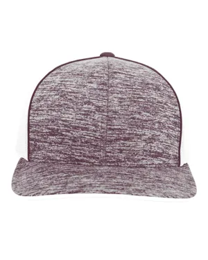 106C PACIFIC HEADWEAR Aggressive Heather Trucker Snapback Cap
