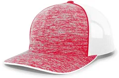 106C PACIFIC HEADWEAR Aggressive Heather Trucker Snapback Cap