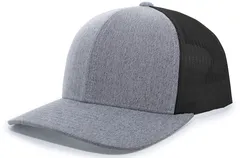 110C PACIFIC HEADWEAR Heather Trucker Snapback Cap