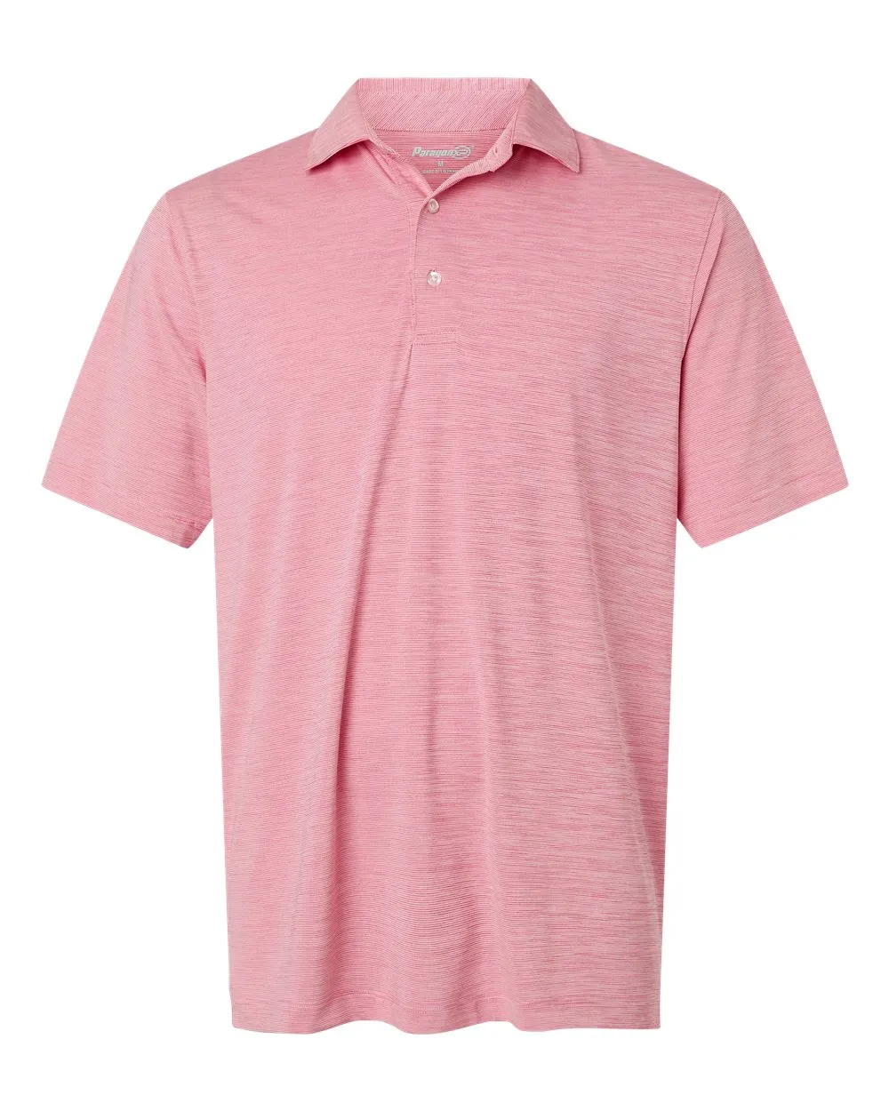 162 Paragon Mens Bohemian Striped Heather Performance Polo