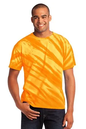 PC148 Port & Company - Tiger Stripe Tie-Dye Tee.