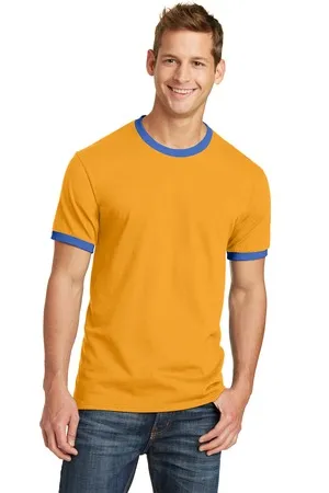 PC54R Port & Company Core Cotton Ringer Tee.