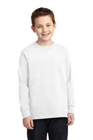 PC54YLS Port & Company Youth Long Sleeve Core Cotton Tee.