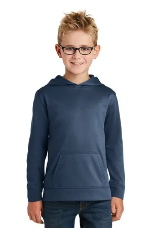 PC590YH Port & Company Youth Performance Fleece Pullover Hooded Sweatshirt.