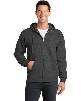 PC78ZH Port & Company - Core Fleece Full-Zip Hooded Sweatshirt.