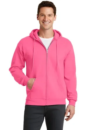 PC78ZH Port & Company - Core Fleece Full-Zip Hooded Sweatshirt.