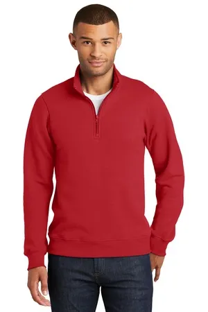PC850Q Port & Company A Fan Favorite Fleece 1/4-Zip Pullover Sweatshirt.