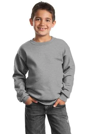 PC90Y Port & Company - Youth Core Fleece Crewneck Sweatshirt.