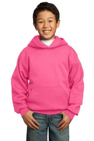 PC90YH Port & Company - Youth Core Fleece Pullover Hooded Sweatshirt.