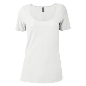 P504C Platinum Ladies CVC Short Sleeve Scoop Neck Tee