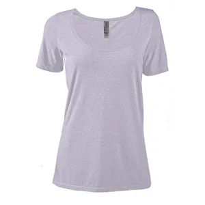 P504T Platinum Ladies Tri-Blend Short Sleeve Scoop Neck Tee