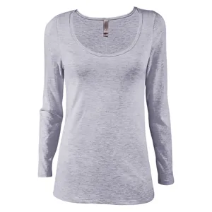 P507T Platinum Ladies Tri-Blend Long Sleeve Scoop Neck Tee
