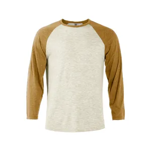 P611T Platinum Men's Tri-Blend 3/4 Sleeve Raglan Tee