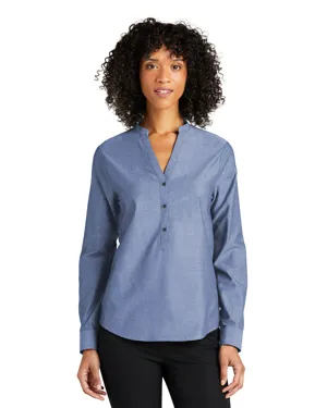 LW382 Port Authority Ladies Long Sleeve Chambray Easy Care Shirt