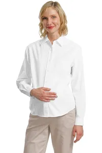 L608M Port Authority  Maternity Long Sleeve Easy Care Shirt.