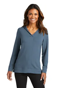 LK826 Port Authority  Ladies Microterry Pullover Hoodie