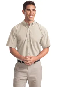 S507 Port Authority  Short Sleeve Easy Care, Soil Resistant Shirt.