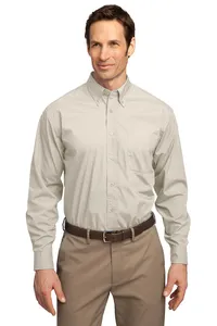 S607 Port Authority  Long Sleeve Easy Care, Soil Resistant Shirt.